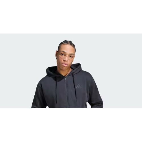 adidas Essentials 3-Stripes fleece hoodie