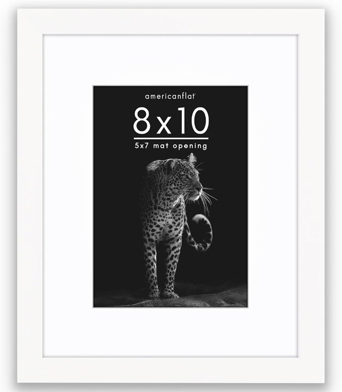 Americanflat 8x10 frame, white