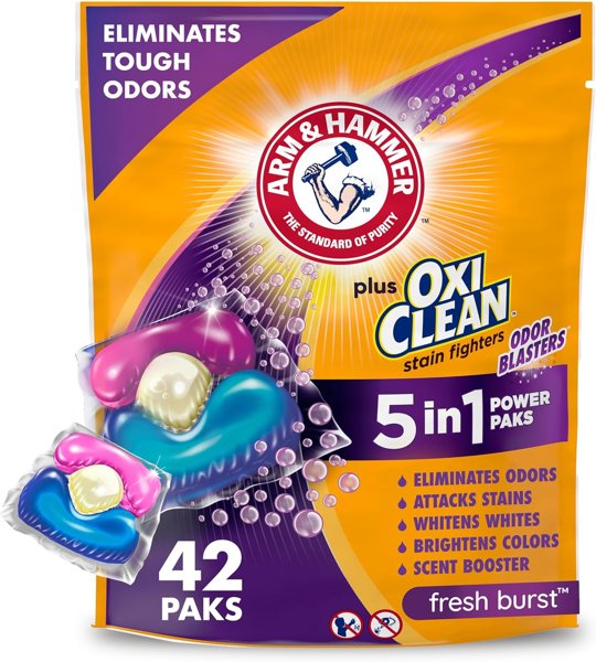 Arm & Hammer OxiClean laundry paks 42-ct