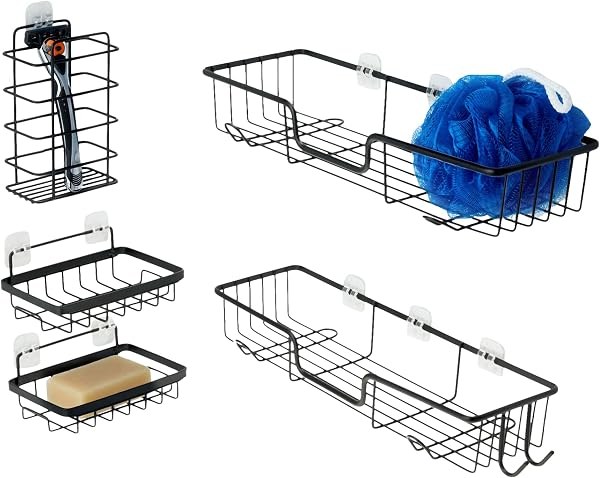 Amazon Basics 5-pc shower caddy set