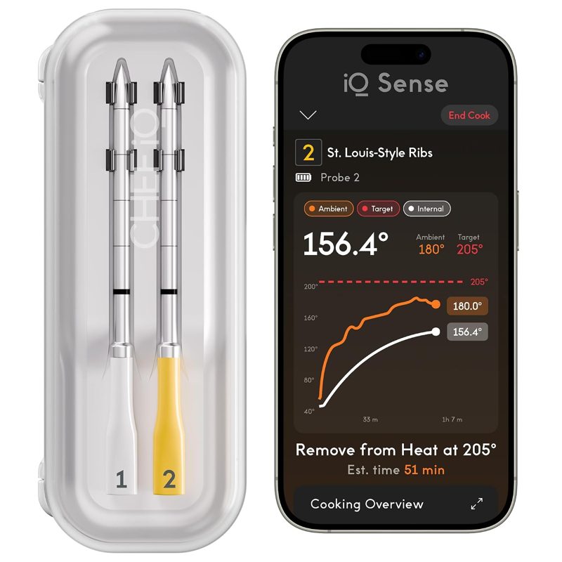CHEF iQ Sense smart meat thermometer, 2 probes