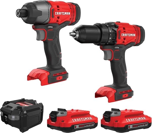 Craftsman V20 drill + impact driver kit