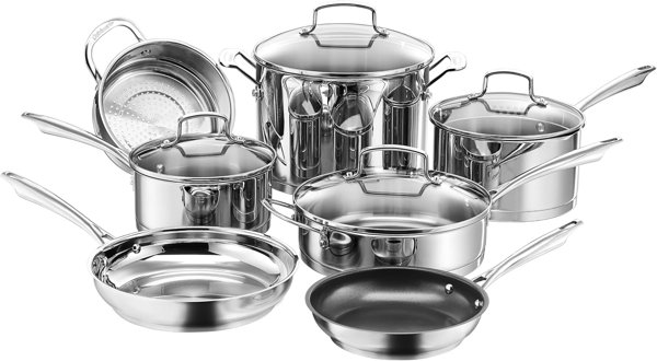 Cuisinart 11-pc stainless cookware set