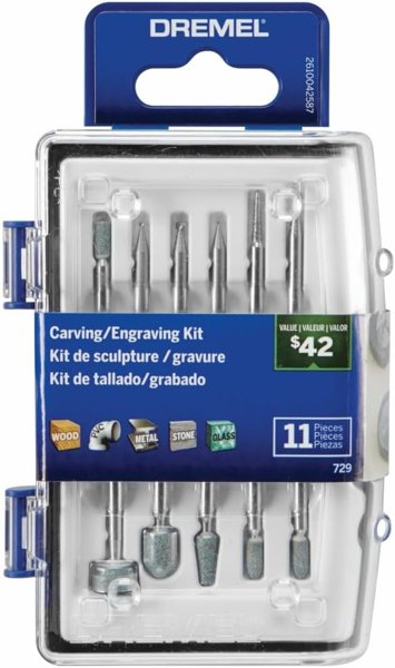 Dremel 11-pc carving/engraving kit