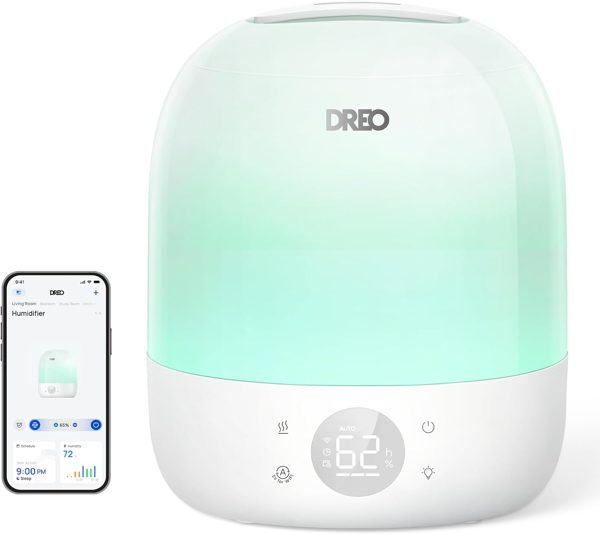 DREO smart humidifier, 30-hour runtime