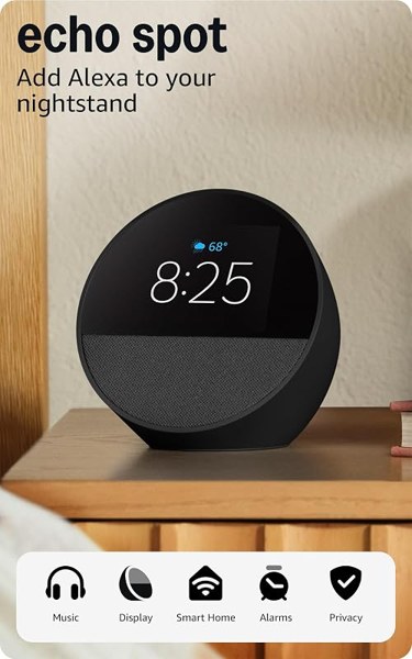 Echo Spot smart alarm clock 2-pack