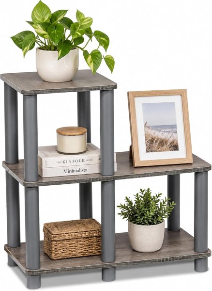 Furinno 2-tier ladder shelf
