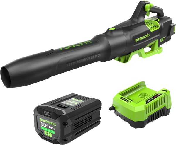 Greenworks 80V 700 CFM leaf blower kit