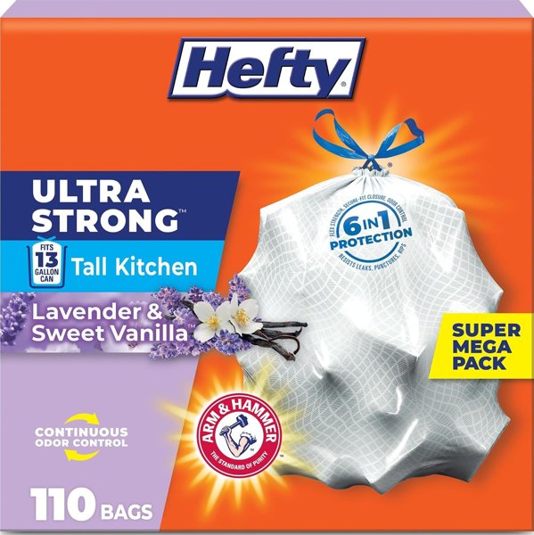 Hefty Ultra Strong 13-gal bags 110ct