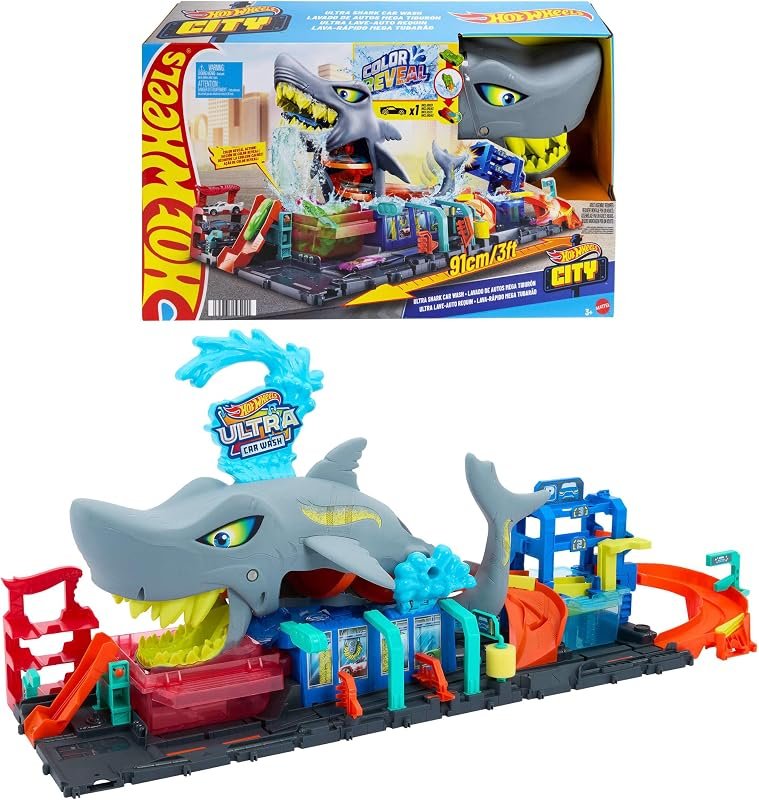 Hot Wheels Ultra Shark Car Wash