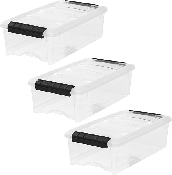 IRIS 6qt storage bins 3-pack