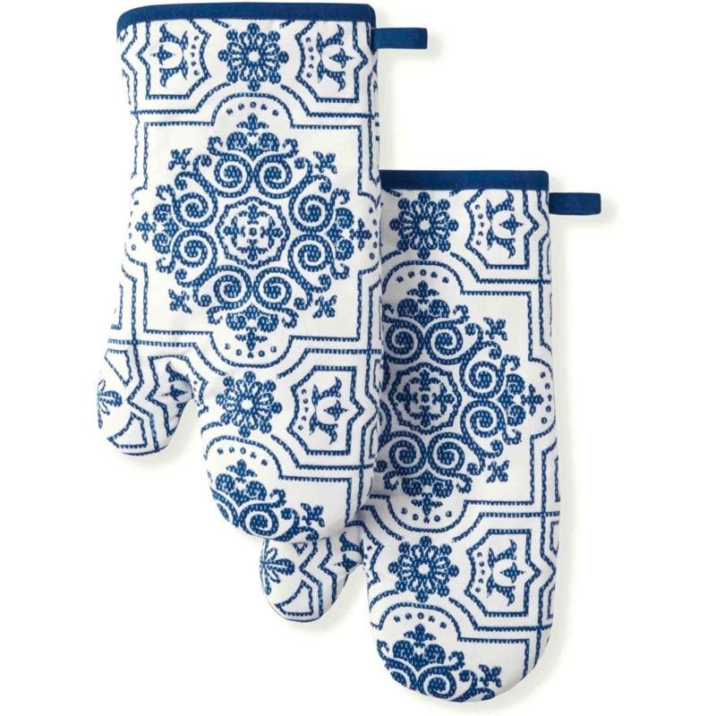 Martha Stewart oven mitt 2-pack, navy
