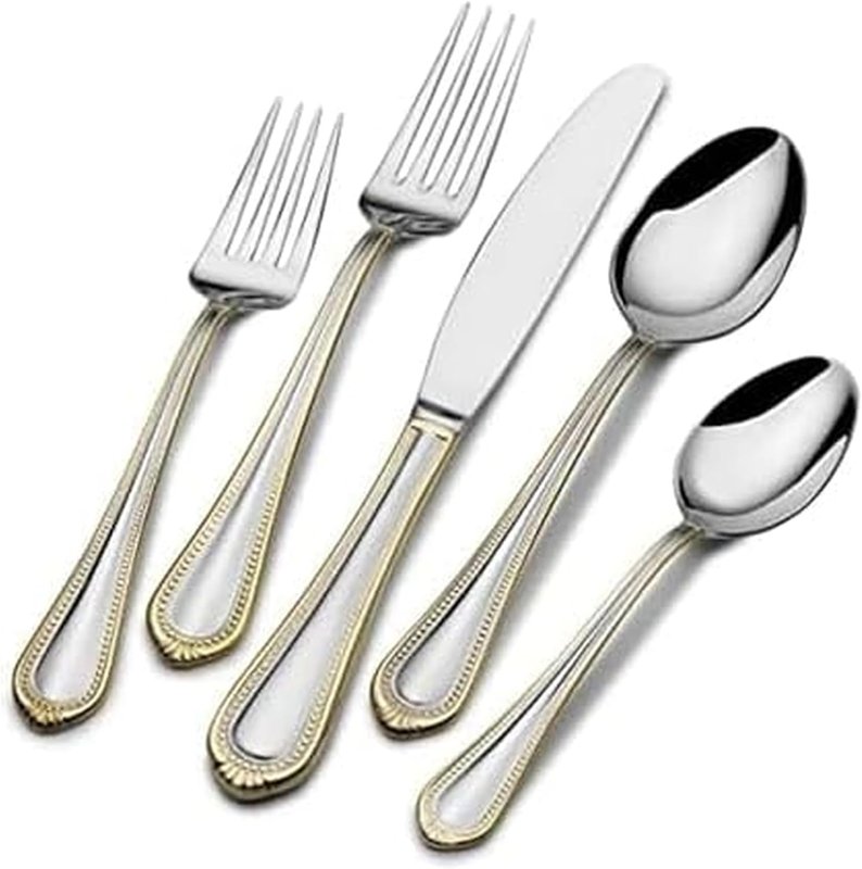Mikasa Regent Bead 65-pc flatware set