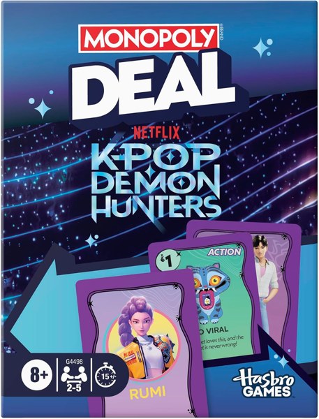 Monopoly Deal KPop Demon Hunters card game