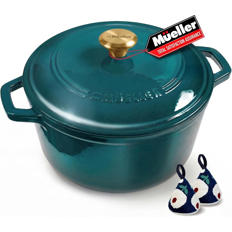 Mueller 6-qt enameled cast iron Dutch oven