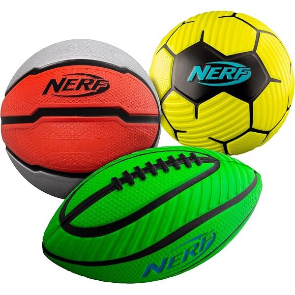 Nerf mini foam sports balls 3-pack