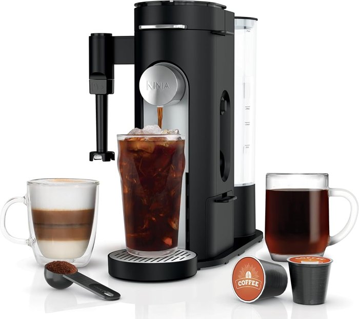 Ninja single-serve coffee maker (pods + grounds)