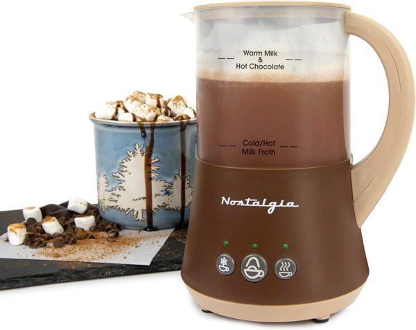 Nostalgia frother + hot cocoa maker