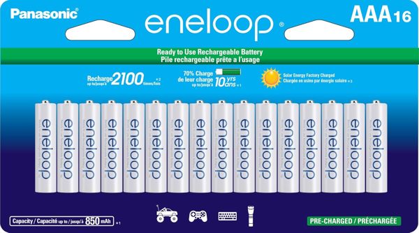 eneloop AAA batteries 16-pack