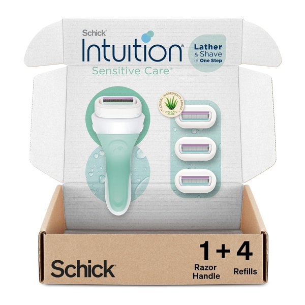 Schick Intuition razor + 4 blades