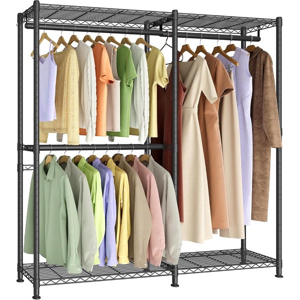 SONGMICS clothes rack with shelves