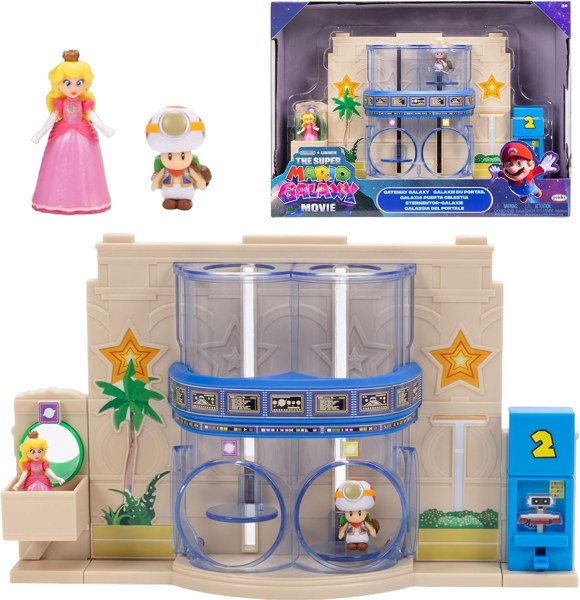 Super Mario Galaxy Movie diorama playset