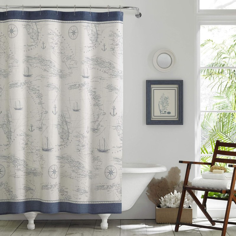 Tommy Bahama paisley shower curtain