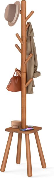 VASAGLE coat rack with 8 hooks