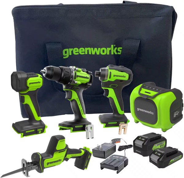 Greenworks 24V 5-tool combo kit