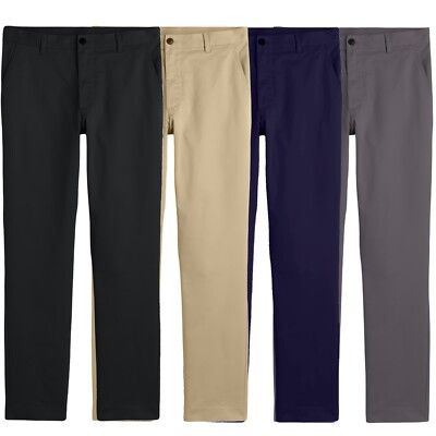 Boys' school uniform pants, flat front, sizes