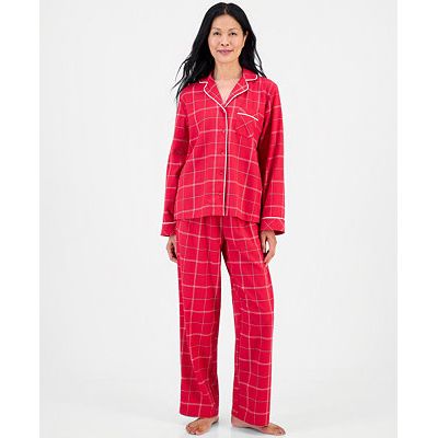 Charter Club women's 2-pc cotton flannel pajamas