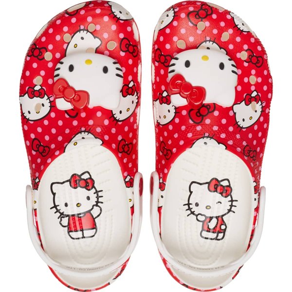 Crocs Hello Kitty red clogs