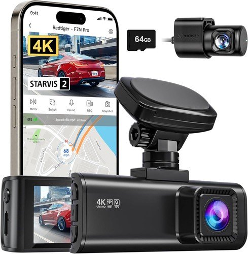 REDTIGER 4K front+rear dash cam (refurb)