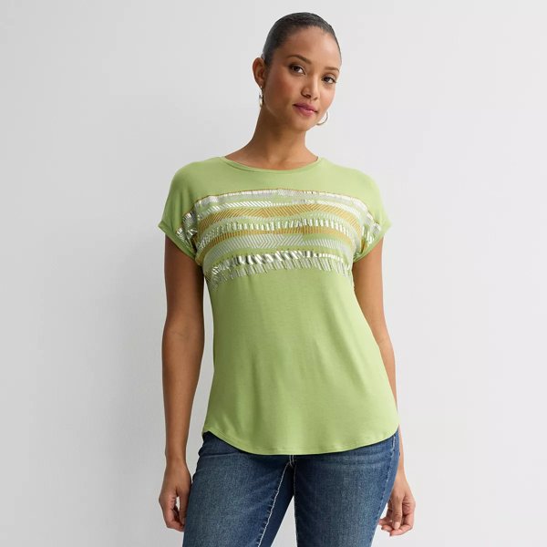 Apt. 9 embellished top