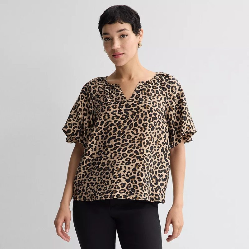 Nine West balloon sleeve top