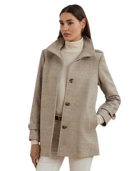 Lauren Ralph Lauren women's hooded A-line coat