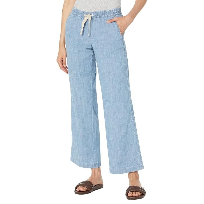 L.L.Bean Lakewashed wide leg pants
