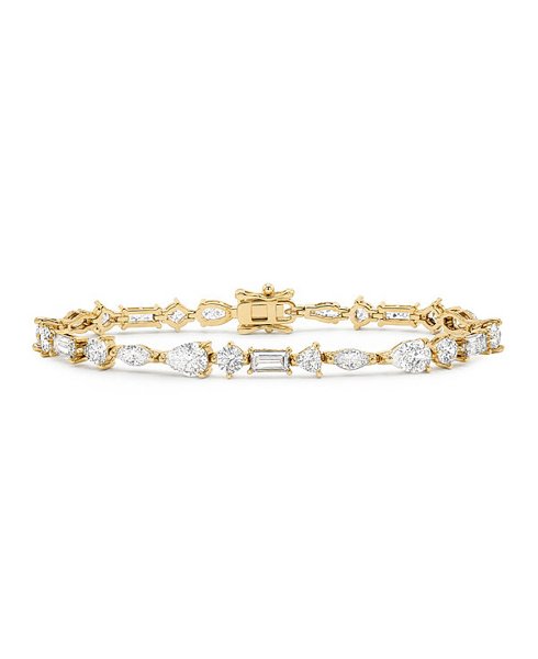 Gold-plated tennis bracelet