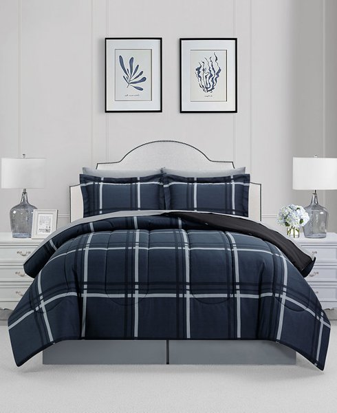 Casual Plaid 8-pc comforter set