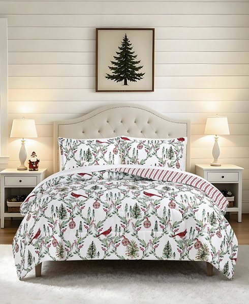 Holiday Pine 3-pc comforter set