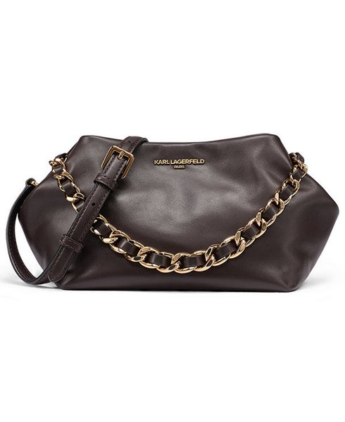 Karl Lagerfeld Giovanna leather clutch