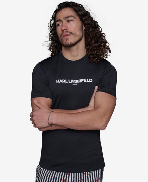 Karl Lagerfeld men's logo rashguard