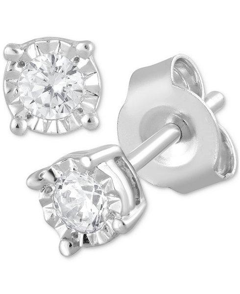 Lab-grown diamond studs 1/5 ct