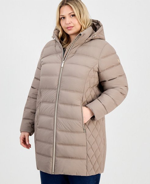 Michael Kors plus packable puffer