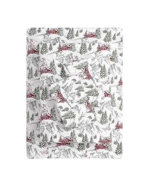Holiday microfiber sheet set