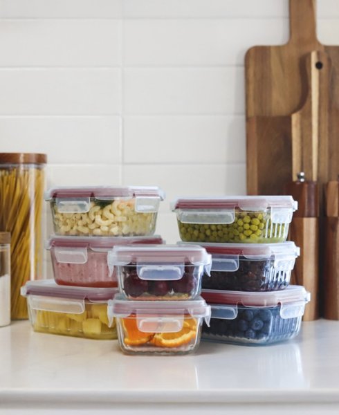 Sedona 16-pc glass storage set