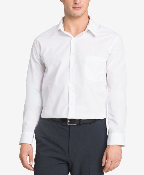 Van Heusen men's poplin dress shirt