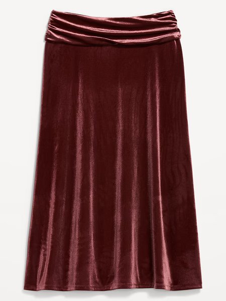 Old Navy velvet maxi skirt