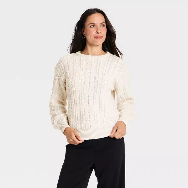 A New Day cable knit sweater