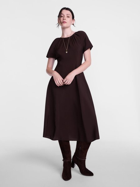Scenario puff sleeve dress